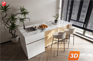 Kitchen island Skp Files